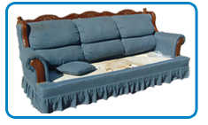 Photo of old couch, sofa, mattress for pickup and disposal in Los Angeles and Orange County